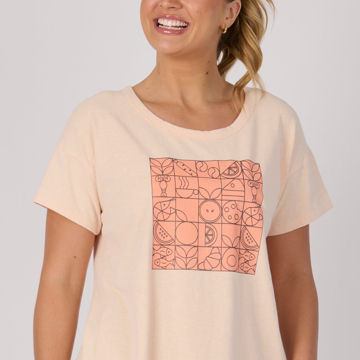 Pleat Back Tee