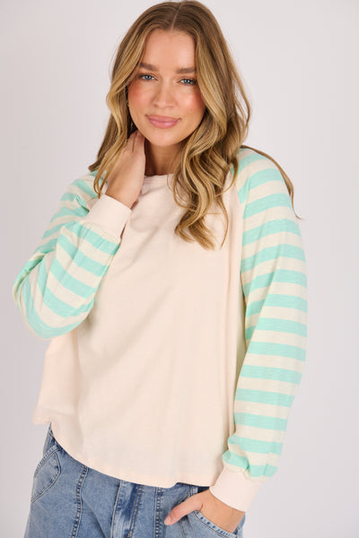 Pink Green Stripe