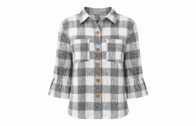 Ecru Black Check