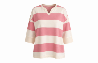 Pink Ecru Stripe