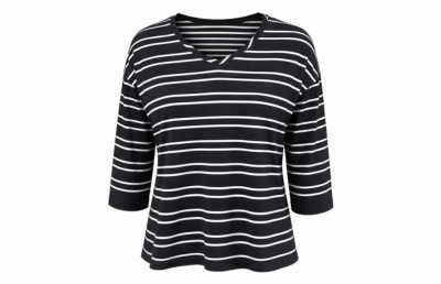 Navy White Stripe