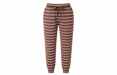 Chocolate Ecru Stripe
