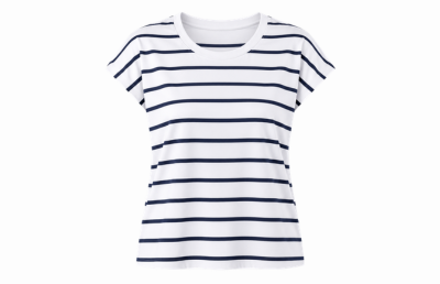 White/Navy Stripe